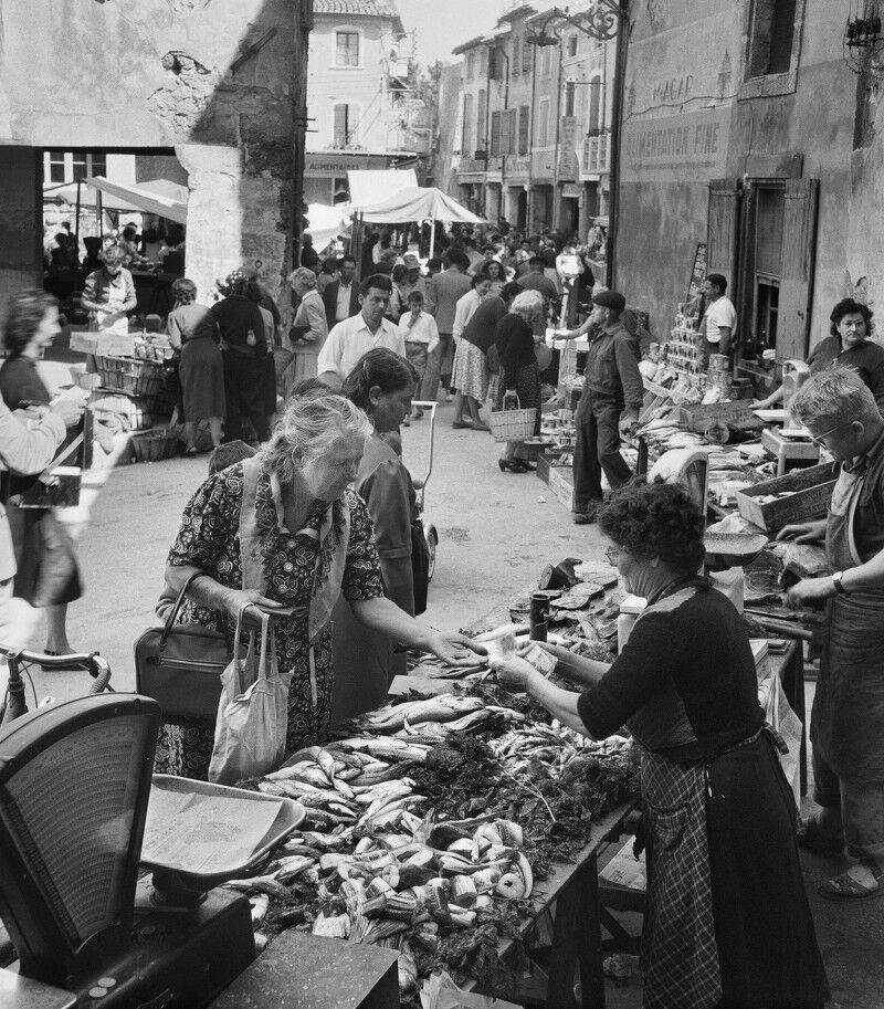 Le marché de Cavaillon - 1954 Le marché de Cavaillon - 1954
